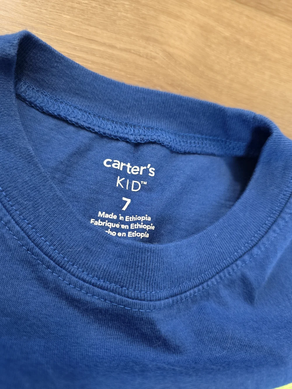 Carter’s Boys Hustle Baseball Tank Top Blue Sleeveless Tee Size 7 Small